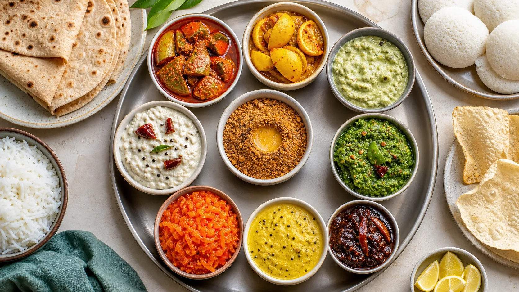 Indian Pickles, Chutneys, and Condiments Guide: Achar, Chutney, Podi, Thecha, and Chhundo