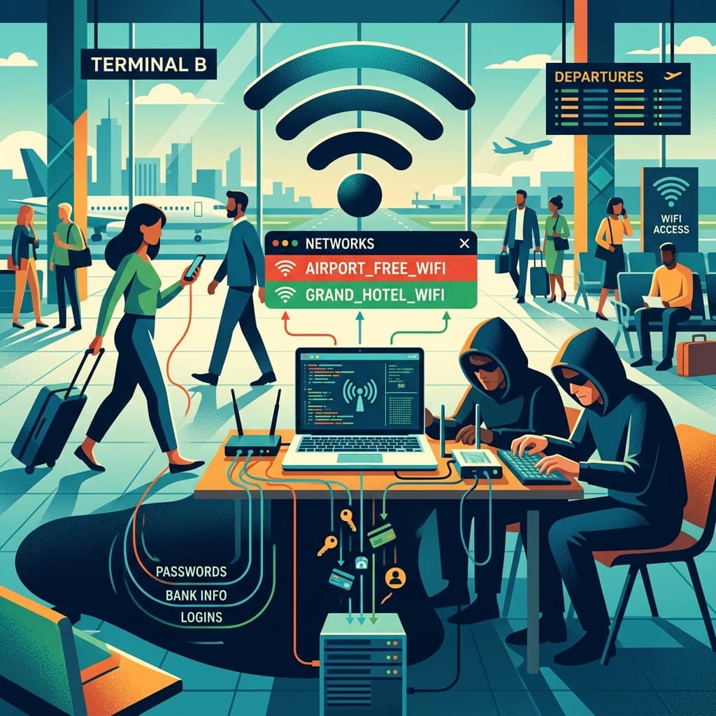 Public Wi-Fi Spoofing: The "Evil Twin" Attack That Targets Tourists